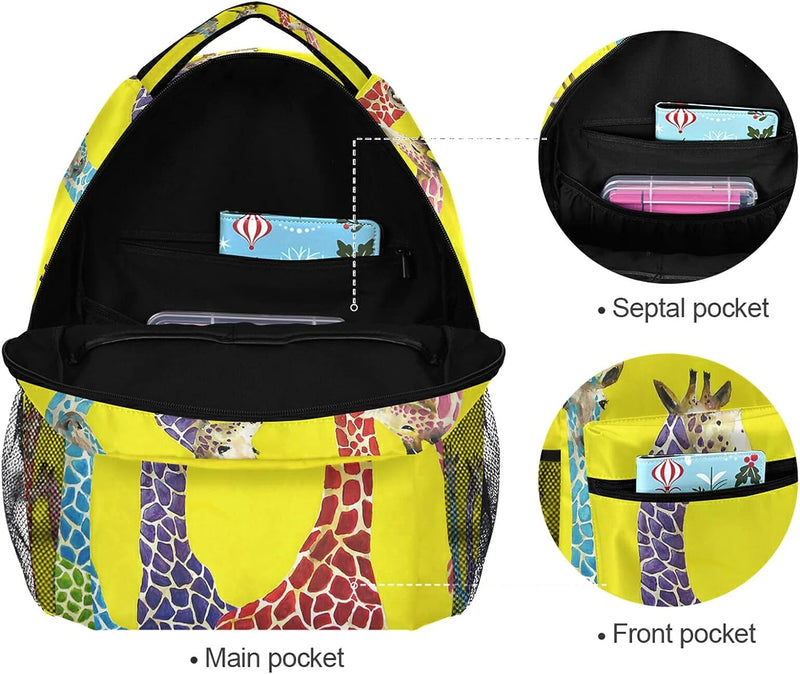 ALAZA Backpack Rucksack School Bag for Girls Boys Starry Lightning Casual Schoolbag Adjustable Shoulder Strap Bookbag