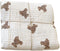 Yissone 90 * 130 CM Baby Swaddle Blanket, Toddler Bear Print Dual Layer Cotton Yarn Blanket, Stroller Swaddle Blanket