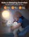 Night Light Kids, KOOFIT Baby Night Light with Touch Control, 8 RGB Colors, 1 Hour Timer, USB Rechargeable Night Lamp for Kids, Newborn and Adults, Portable LED Night Light for Bedroom, Nursery