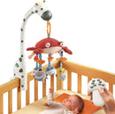 Tumama Baby Musical Cot Crib Mobile Remote Control with Mirror Soft Animals Hanging Toys Lights Lullaby Rotating Projector Sleeping,Piano,Natural Music,Auto Off,Mute Spin Motor Infant Newborn Gift