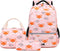 Vanwilit Fox Backpack Girls School Bags Waterproof Lightweight 3 PCS Primary School Bag Set with Lunch Bag & Pencil Case Kids Bookbag Rucksack Casual Daypack (Pink Fox)