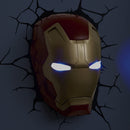 Marvel Iron Man Mask 3D Wall Light, for Not Suitable for Children under 36 Months