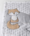 Twesye Woodland Winter Forest Animal Baby Toddler Blanket, Cot Blanket, Cot Quilt for Baby Boys, Nursery Bed Blanket 84X107Cm, Suitable for All Season, Grey