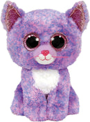TY 2007521 Cassidy Cat Beanie Boo Stuffed Animal, Multicoloured