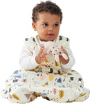 Duomiaomiao Baby Sleeping Bag 1.5 Tog, 100% Cotton Baby Wearable Blanket, Unisex Sleep Sack for Girl Boy 24-36M