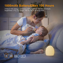 LED Touch Baby Night Light for Kids, PREKIAR 1800Mah Portable USB Rechargeable Bedside Table Lamp, 7 Color RGB Gradient 256C, 1Hr Timer, Memory Function, Suitable for Children'S Bedroom Baby Gift