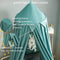 Princess Canopy for Girls Bed ，Decor Canopy for Kids Bed with Tassels Hideaway Tent for Kids Rooms or Cribs Nursery for Decoration, Playing,Reading,Sleep as Hanging House Castle (Tassels-Green)