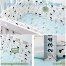 PTKG Crib Liner Protector, Breathable Cot Liner Bumper Cushion, Baby Bed Protector for Newborn Crib,A02,30 * 200CM
