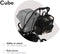 Lionelo Cube the Ultimate Changing Bag Backpack with 12 Pockets, Including a Thermal Pocket and Changing Mat, Conveniently Attach to Pushchair with Straps, Lightweight, Multifunctional, Waterproof