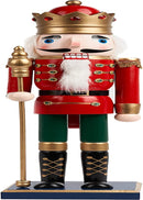 THE TWIDDLERS - Large Christmas Nutcracker Soldier Ornament 50Cm / 20", Premium Wood Material with Moveable Parts, Festive Traditional Xmas Decoration