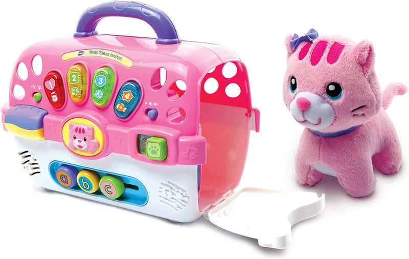 Vtech Cosy Kitten Carrier Interactive Baby Activity Center with Animal Baby Toy, Educational , Musical , Sound Toy with Different Music Styles for Babies & Toddlers from 9 Months to 3 Years