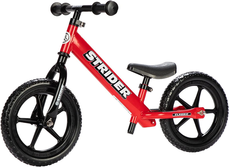 Strider - 12 Classic Kids Balance Bike, No Pedal Training Bicycle, Lightweight Frame, Flat-Free Tires, for Toddlers and Children Ages 18 Months to 3 Years Old