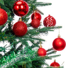 Aitsite Christmas Baubles Xmas Tree Hanging Christmas Balls Decoration Ornamentsl Home Festival Decors (B-Red-100Pcs, 2 CM+4 CM+6 CM)