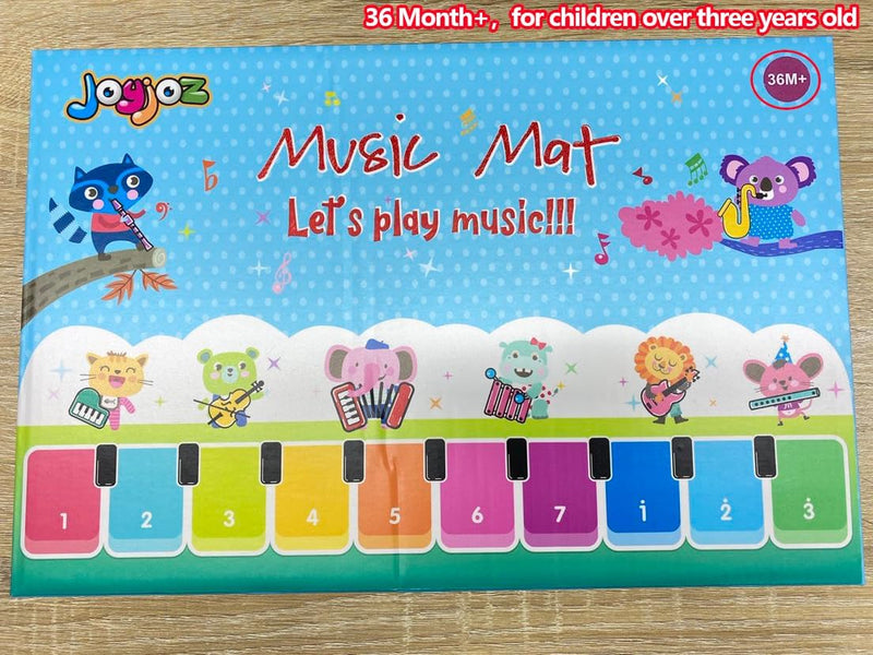 Joyjoz Piano Mat,Musical Mat with 8 Instruments Sound, Dance Mat for Child, Xmas Gift Toys for Baby Girls Boys Toddlers, 36X100Cm (JR211TGMIA01)